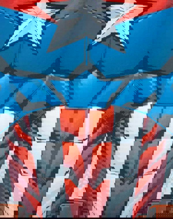 Marvel Mens Blue Captain America Short Sleeved T-Shirt