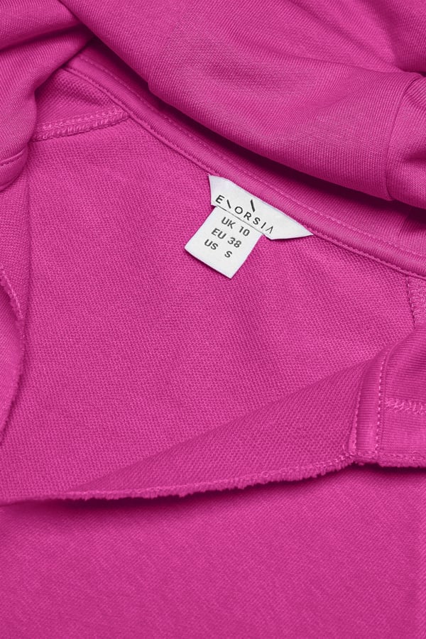 ENORSIA Sleeveless Raw Edge Hoodie