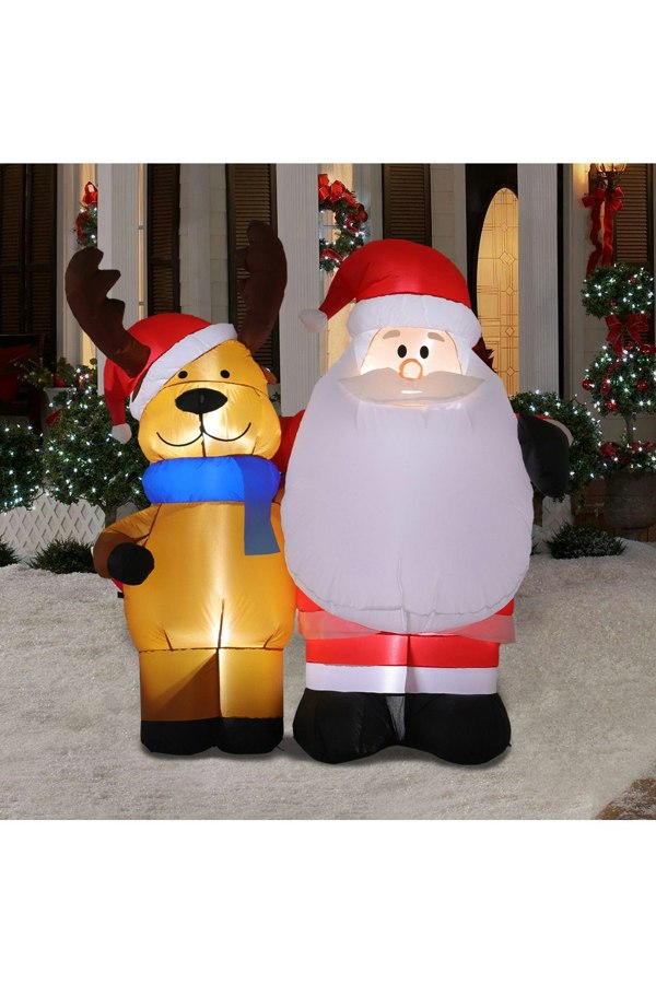 Living and Home Inflatable Christmas Air Blown with LED Light Outdoor Decor
