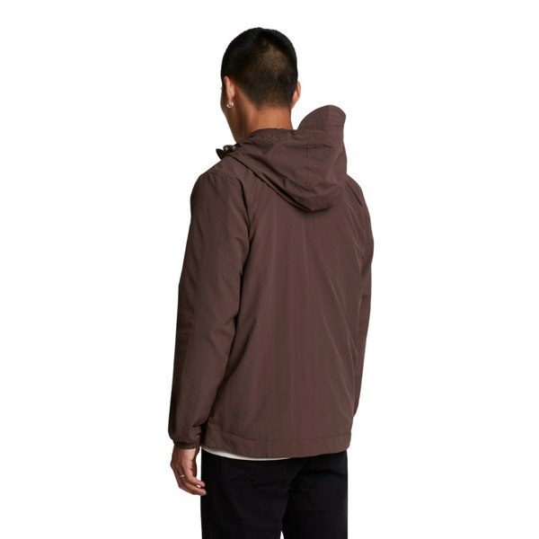 Lyle & Scott Mens Hooded Full Zip Jacket - Deep Mahogany