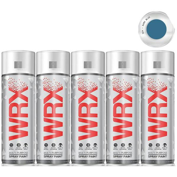 WRX 5X WRX Flat Dark Blue Spray Paint 400ml