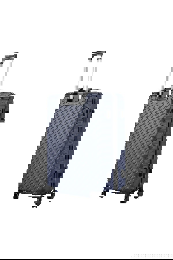 Living and Home Hardshell Rolling Luggage Trolley Travel Suitcase - 24" Blue