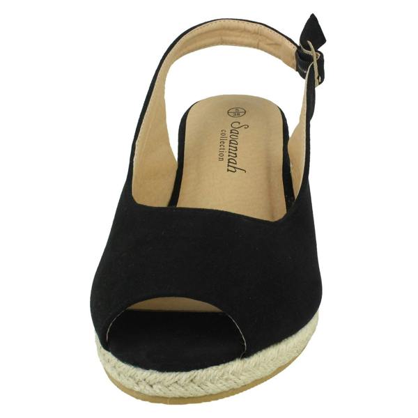 Savannah Ladies Savannah Wide Fit Wedges F2295