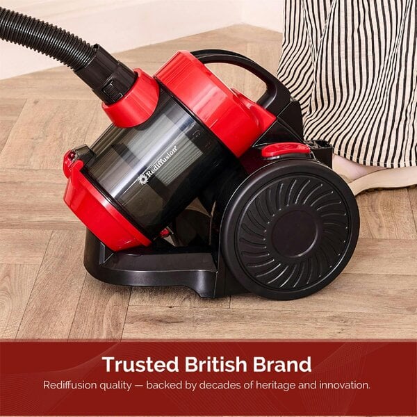 Rediffusion Multi Cyclonic Bagless Vacuum Cleaner Red