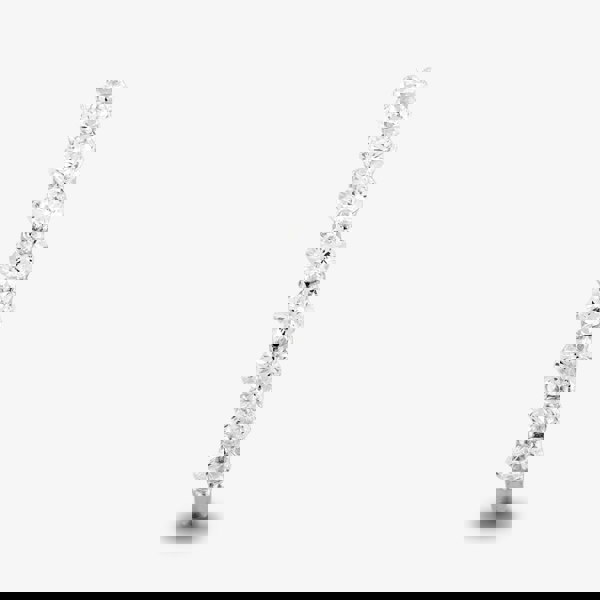 Starbright Silver Cubic Zirconia Claw Set Half Eternity Ring R6545 1/3 3A