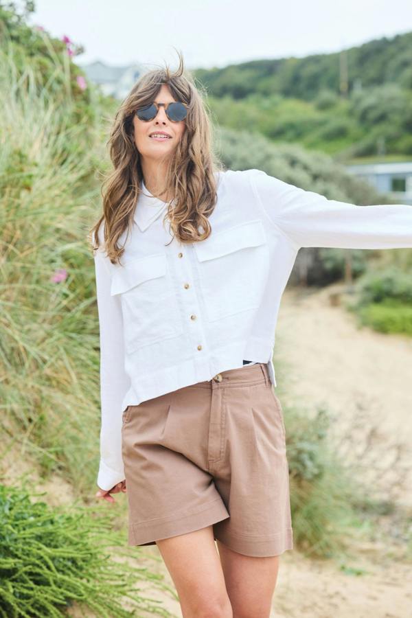Grasslands Linen Blend Jacket White