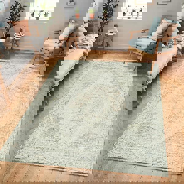 Livabliss Becki Owens Luca-Vintage Blue Brown Green Traditional Vintage Boho Rug