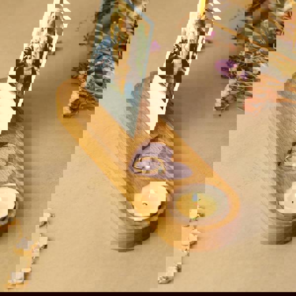 MijMoj Design Personalised Memorial Candle And Photo Stand With Heart Keepsake Tray