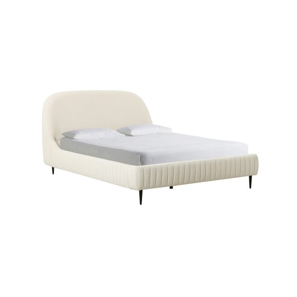 Furniture Edit Denise Cream Boucle Bed in Super King Size