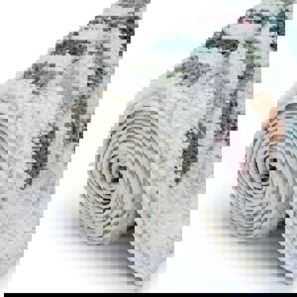 Moodi Shaggy Multicolour Rug, tartan design, high & fluffy pile | THE RUGS