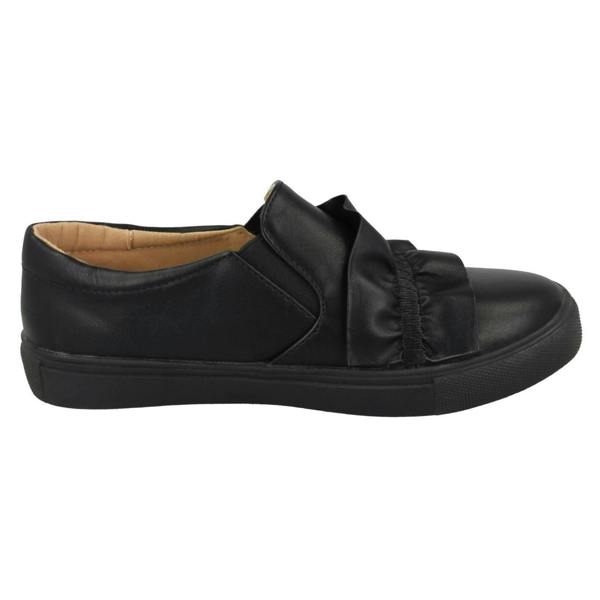 Spot On Girls Spot On Ruffle Vamp Flat Shoes