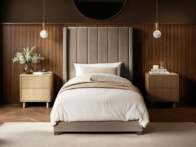 Flair Tiggy Single Ottoman Bed Velvet