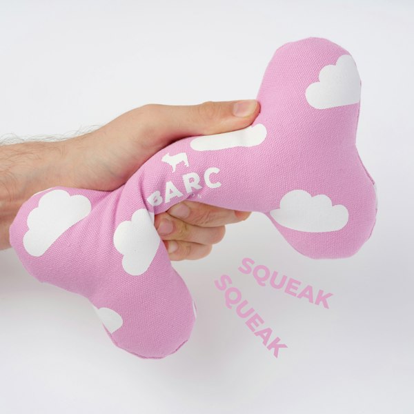 Barc London Cloud Squeaky Dog Bone Toy