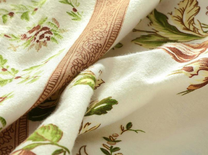 Olivia Flannelette Sheet Set - Natural - Single