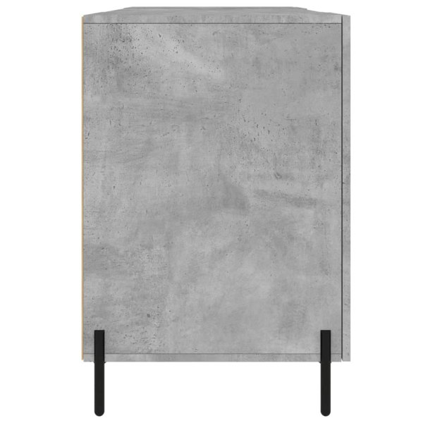 Berkfield Desk Concrete Grey 140x50x75 cm Engineered Wood