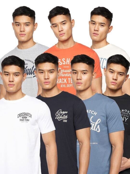 Crosshatch Chinsters T-Shirt 7pk Assorted