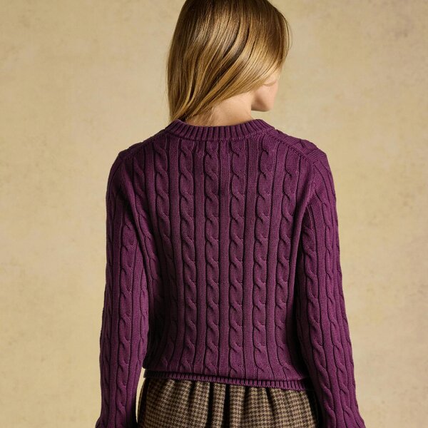 Joules CLASSIC CABLE Sweatshirt   in  Red