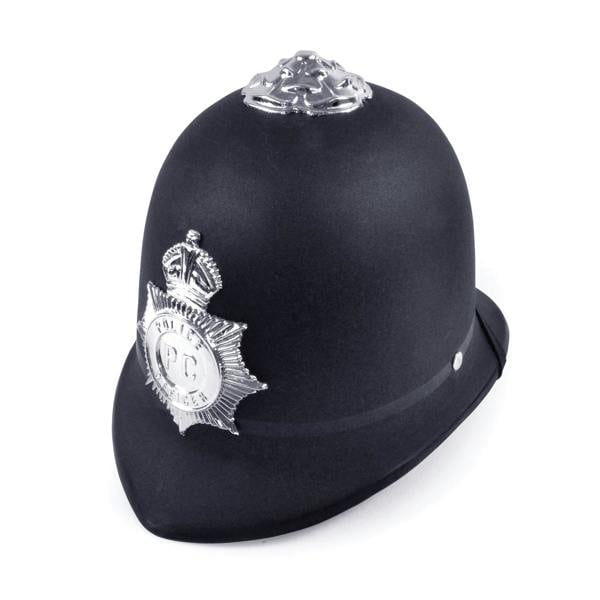 Bristol Novelty Unisex Adults Fake Police Helmet - Black/Silver - 