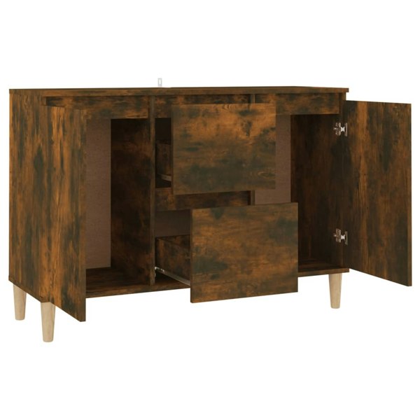 Berkfield Sideboard Smoked Oak 103.5x35x70 cm Engineered Wood