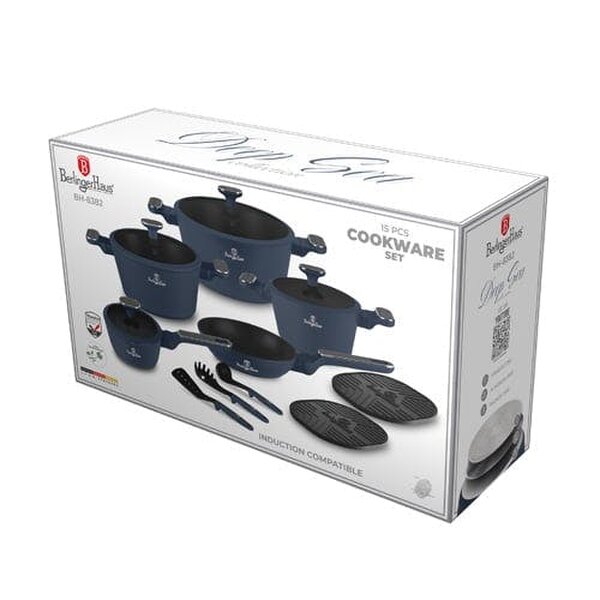 Berlinger Haus 15 pcs cookware set Berlinger Haus BH8382 Deep Sea