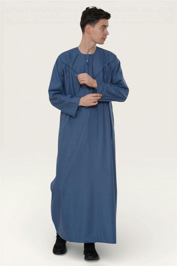 Infinity Leather Men's Eid Moroccan Thobe Robe Djellaba Ramadan Eid Jubba- HM10