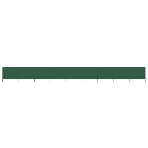 Berkfield 9-panel Wind Screen Fabric 1200x80 cm Green
