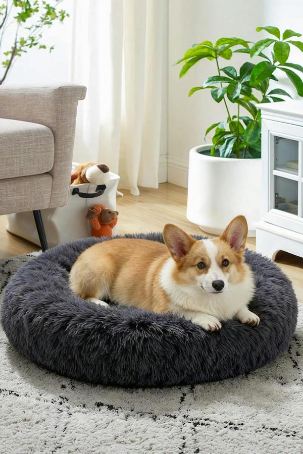 70x70cm Comfy Calming Doughnut Pet Bed