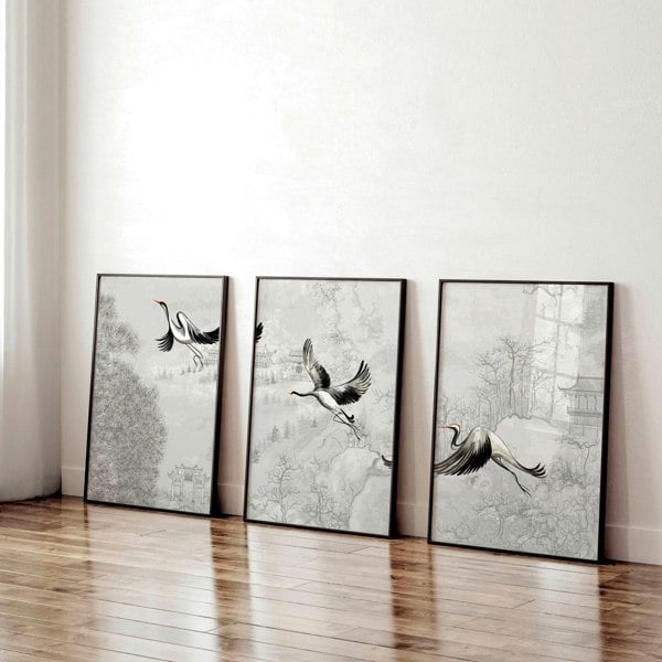 Wall decoration in office | set of 3 wall art prints