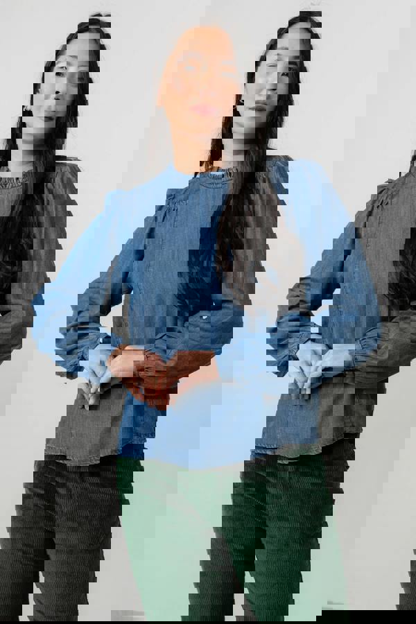 Lily & Me Rosewood Tencel™ Denim Top