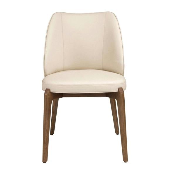 Angel Cerdá Cream leatherette chair 4207