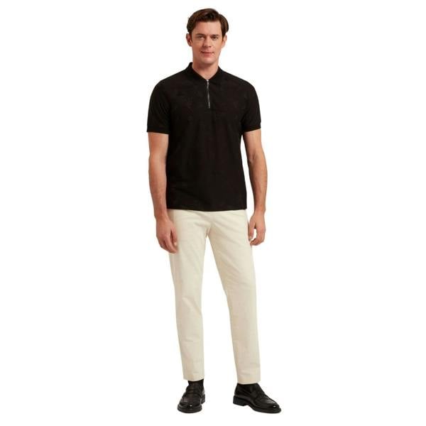Ted Baker MMB NEYACK SS Feather Jacquard Zip Polo 6