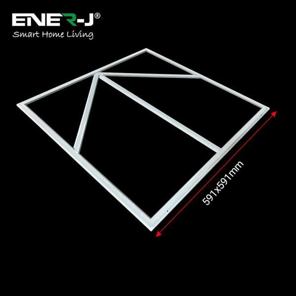 ENER-J 60x60cm LED Frame Panel Light with Blue Arrow Design - 40W, Cool White | Pack of 4 - 6500K