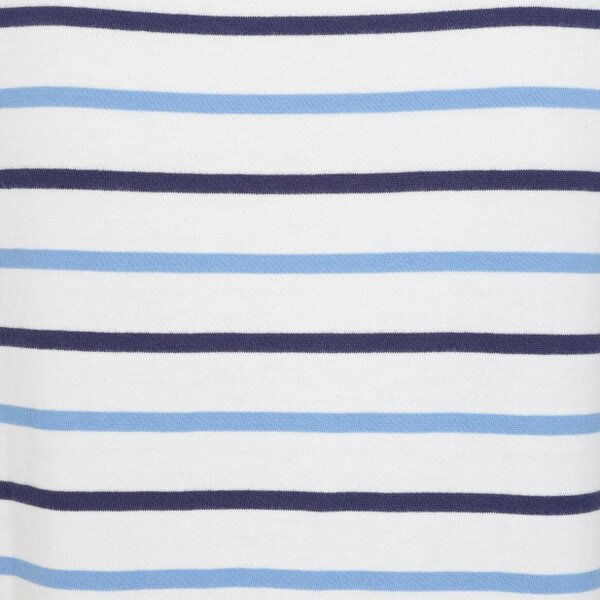 Lazy Jacks LJ8 - Ladies Short Sleeve Striped Breton Top - Blue
