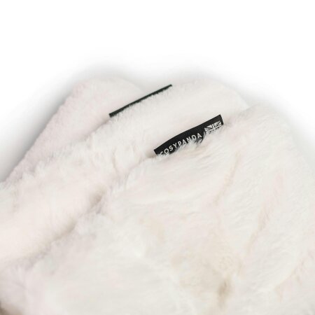 CosyPanda Triple White Faux Fur Hot Water Bottle Set
