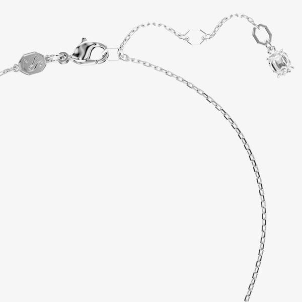 Swarovski Hyperbola Rhodium Plated White Heart Necklace 5684386