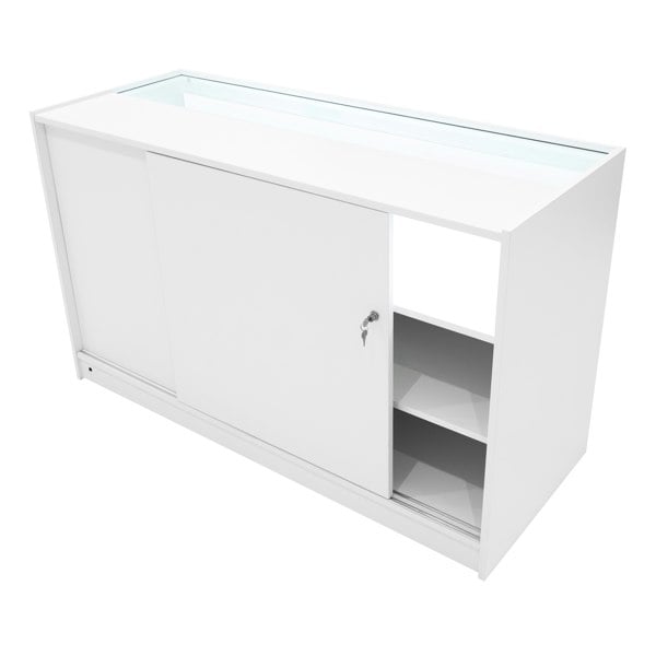 Monstershop Luna LED Shop Counter Set CM60, TB60 & 2 x B1500 - White