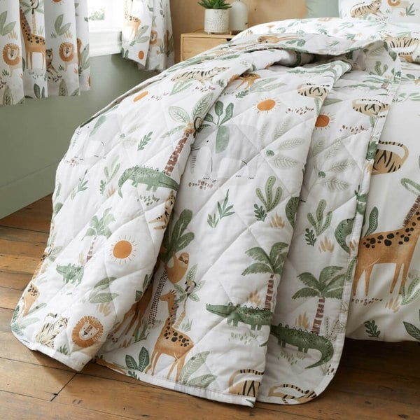 Jungle Safari Quilted Throw - Happy Linen Company