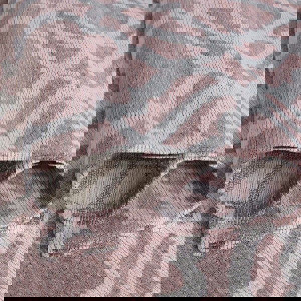 Machine Washable Flatweave Moroccan Rug Pink