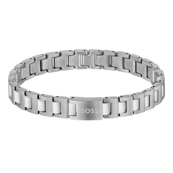 Boss Candor Polished Double Bars Necklace - Silver - 