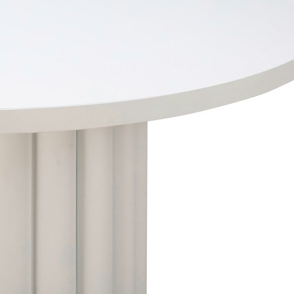 Furniture Edit Kali 55 Inch White Round Dining Table