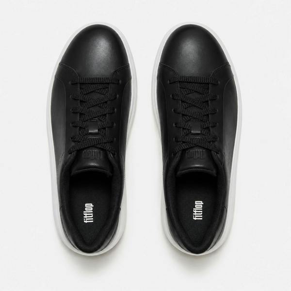 FitFlop RTG LEATHER LACE UP Casual Trainers Casual Trainers in Black