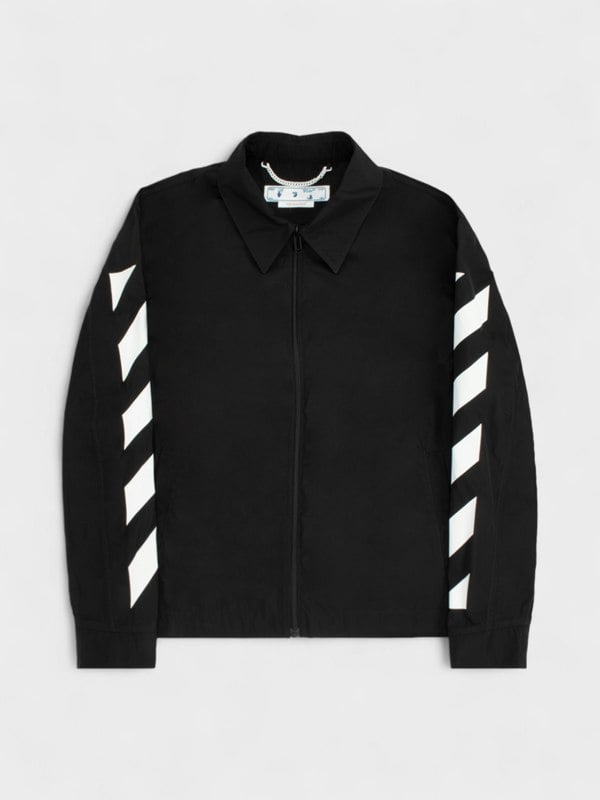 Off-White Diag Harrington Jacket Black