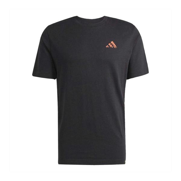 Adidas Mens Mountain Back Print T-Shirt - Black - 