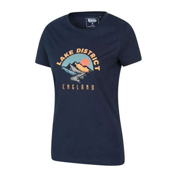 Mountain Warehouse Womens/Ladies Lake District Sunrise T-Shirt - Navy - 