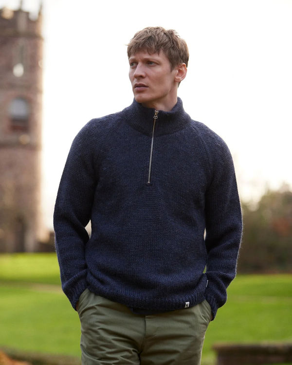 Peregrine Clothing Bristol Zip Neck Jumper