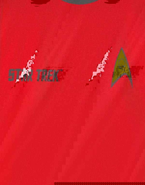 Star Trek Mens Red Uniform Short Sleeved T-Shirt