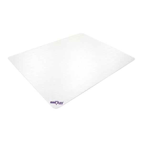 Marvelux Enhanced Polymer Chair Mat for Standard Pile Carpets (up to 12mm) - Clear Rectangular Office Carpet Protector - Multiple Sizes