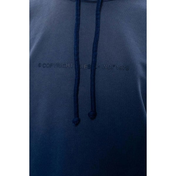 Diesel Copyright Logo Faded Hoodie - Blue