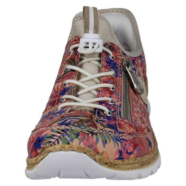 Rieker Ladies Rieker Ready2Go Rainbow Jungle Leaf Trainers N42V3