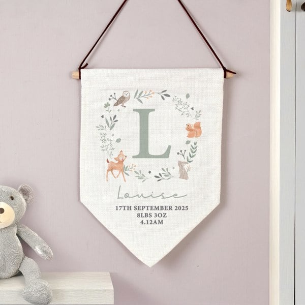 Personalised Memento Company Personalised New Baby Wall Art Banner